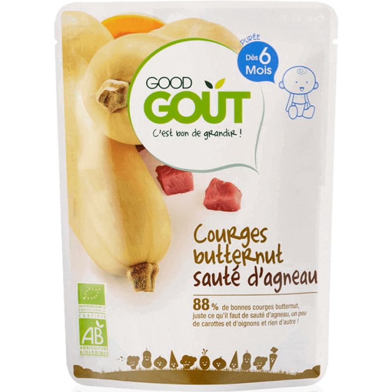 Good-Goût Purée Courge Butternut Sauté d'Agneau 190g