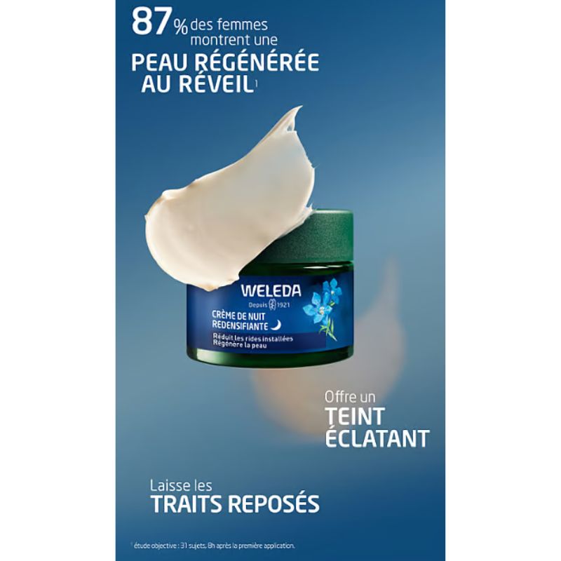 Crème de Nuit redensifiante 40ml | Gentiane bleue et Edelweiss