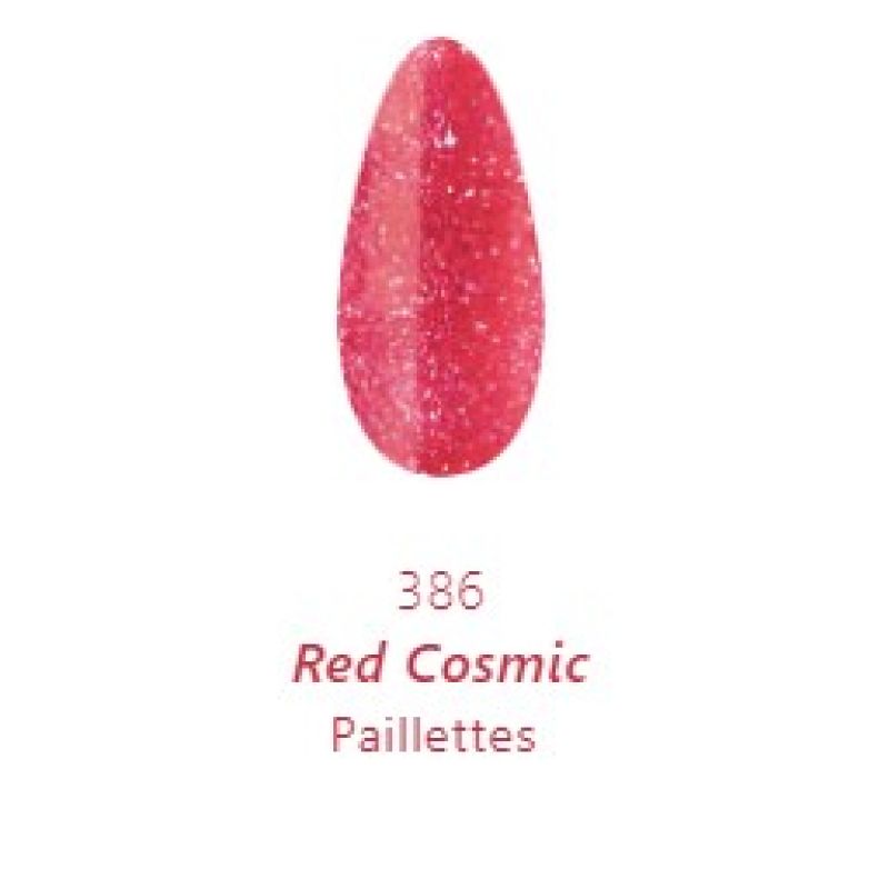 Mini Vernis à ongles - 386 - Red Cosmic - Pailleté