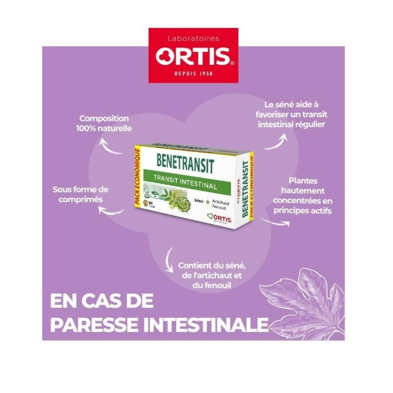 Benetransit  • Transit Intestinal lent • Pack économique • 90 comprimés