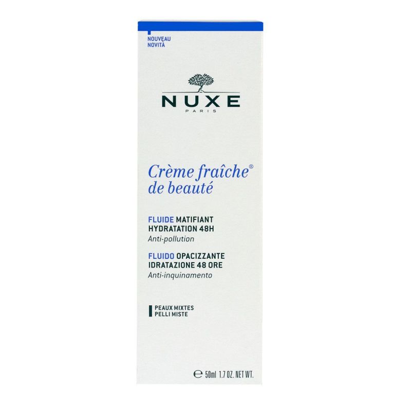 Fluide Matifiant & Hydratation 48h -  Crème fraîche de beauté® - 50 mL