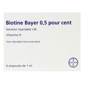 Biotine Bayer 0,5% Amp Im 1ml