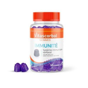 Vitascorbol - Immunité - Fruits rouges 🍓 50 gommes