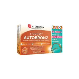 Expert Autobronz 45 comprimés dosage fort Un bracelet offert