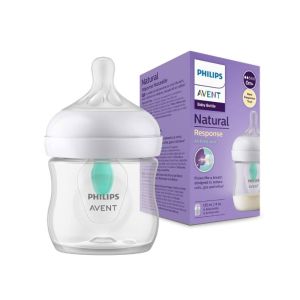 Avent : Biberon Natural en Verre anti-colique 0M+ 120 ml