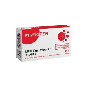 Physiofer - LIPOFER Microencapsulé - Vitamine C - 30 gélules