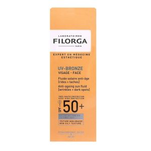 UV-Bronz Fluide Solaire Visage Anti-Âge Rides + Tâches SPF50+ 40mL