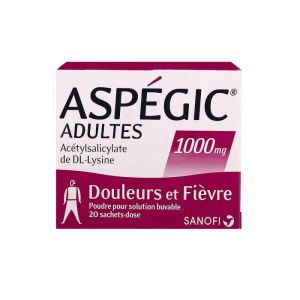 Aspegic  1000      Pdr Sac 20