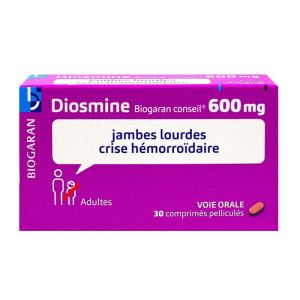 Diosmine 600mg Biogaran Cpr 30