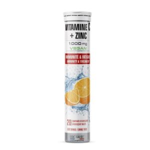 Vitamine C + Zinc 1000 mg - Immunité et Fatigue - Goût Orange 🍊- Vegan