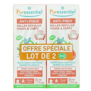 Anti-Pique - Roller Répulsif Visage & Corps - 50 ml - Lot X2