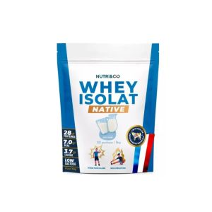 Whey Isolate Native • Goût Neutre sans arôme • 1Kg