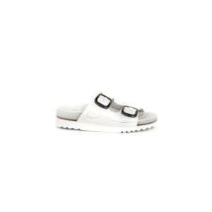 Mules VALLY • Blanc Irisé • Semelles Foamstep