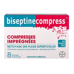 Biseptine Compress Indiv Sach