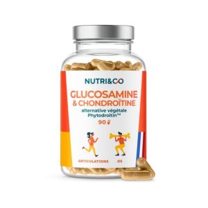 Glucosamine et Chondroitine végétale • 90 gélules