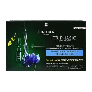 Triphasic Traitement Anti-Chute Réactionnelle 12 Ampoules x 5mL