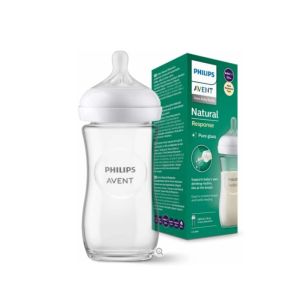 Biberon - En Verre - 240 ml - Gamme NATURAL Response - 1m+