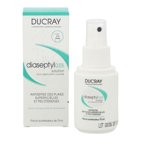 Diaseptyl 0,5% Sol Fl Pulv 75m