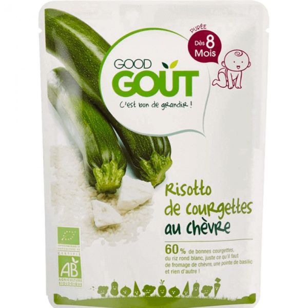 Good Goût Purée Risotto de Courgettes au Chèvre 190g