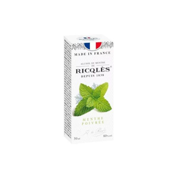 Alcool de Menthe Poivrée Ricqlès • 50 ml