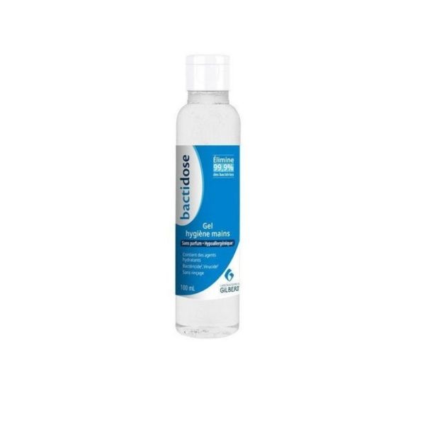 Bactidose - Gel Hygiène Mains - Sans Parfum et Hypoallergénique - 100 ml