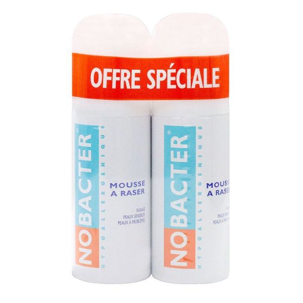 Duo Mousse à Raser Peaux Sensibles 2x150mL