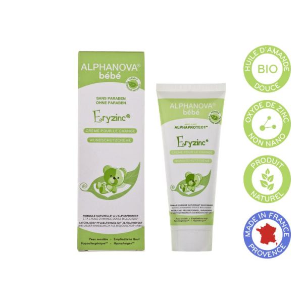 Crème de change bébé Eryzinc 75mL