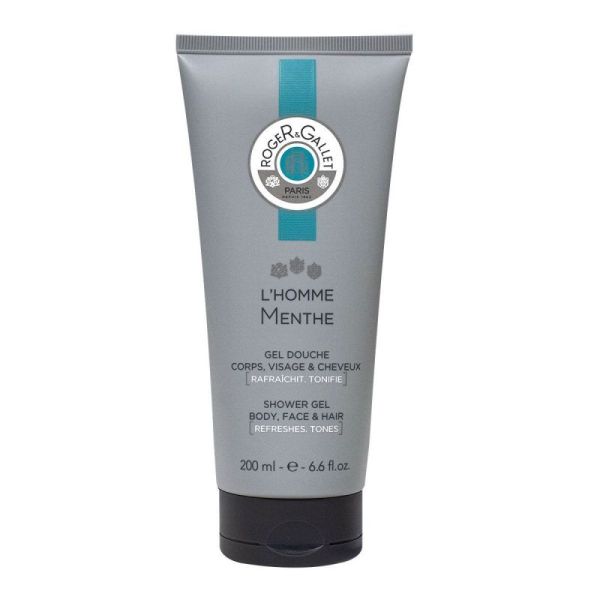 Gel Douche L'Homme Menthe Corps Visage Cheveux 200mL