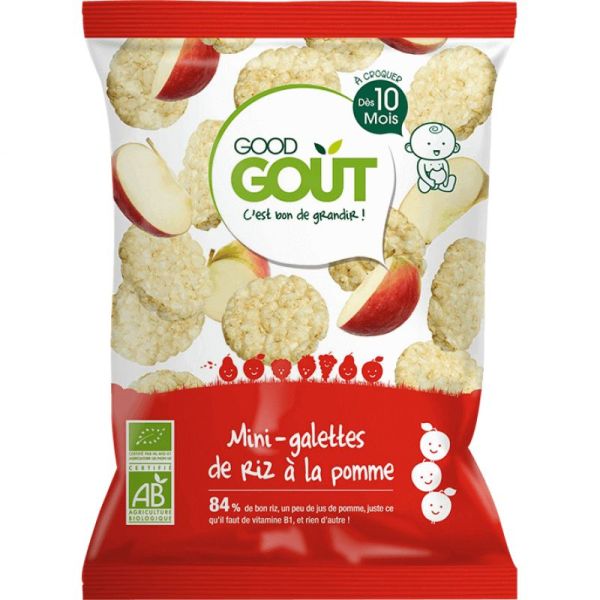 Good Goût Mini Galettes de Riz à la Pomme 40g