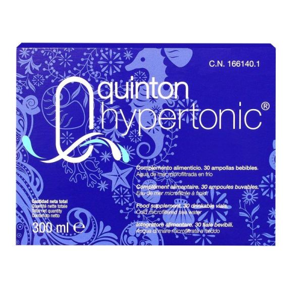 Quinton Hypertonique 10ml 30 Ampoules Buvables