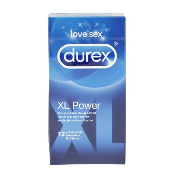 Durex Xl Power Bte 12 Pres