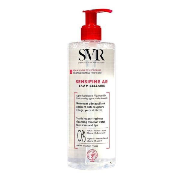 Sensifine AR Eau Micellaire Nettoyant Démaquillant Apaisant 400mL