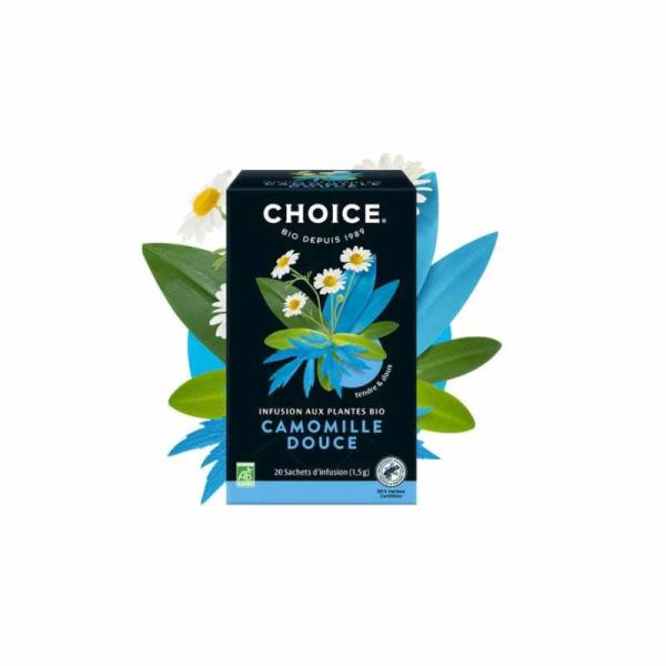 Infusion aux Plantes Bio • Camomille Douce • 20 sachets