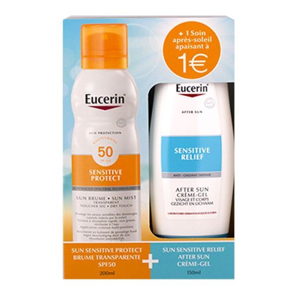 Coffret Sensitive Protect Sun Brume SPF50 200mL + Crème-Gel Sensitive After Sun 150mL