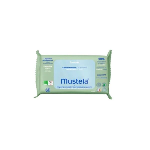 Lingettes nettoyantes compostables x60 | Parfumées