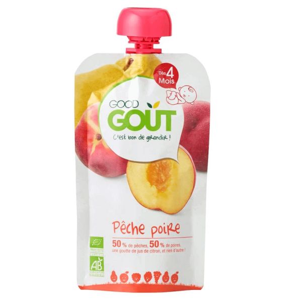 Good Goût Gourde Pêche Poire 120g