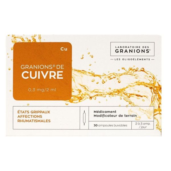 Granions Cuivre Amp Buv 2ml 30