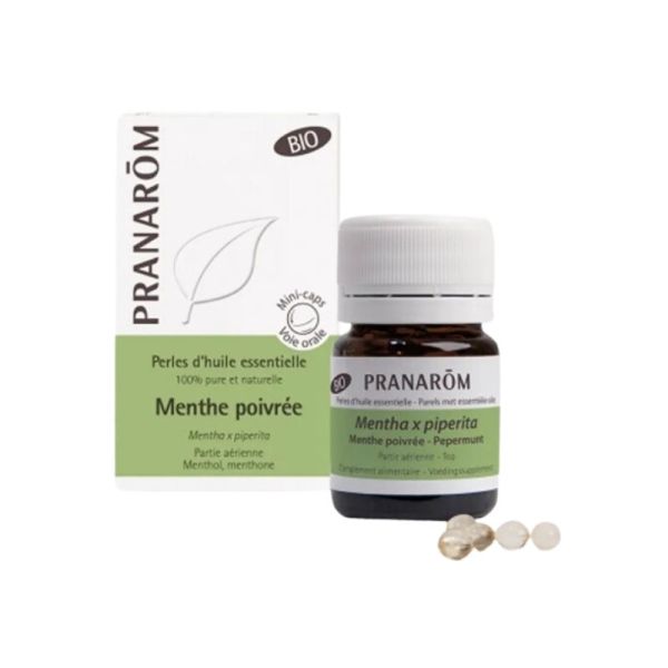 Perles d'Huile essentielle Menthe Poivree Bio 60 capsules