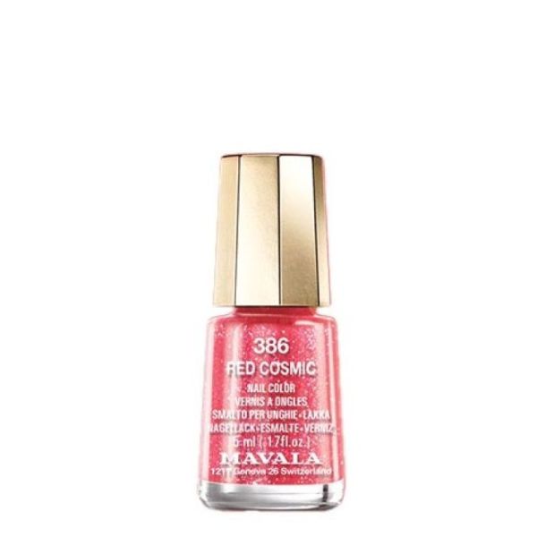 Mini Vernis à ongles - 386 - Red Cosmic - Pailleté