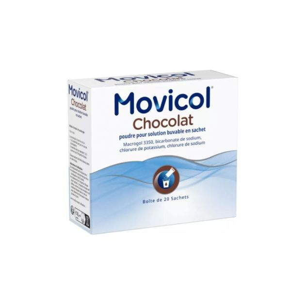 Movicol • Arôme Chocolat • Poudre Buvable • 20 sachets