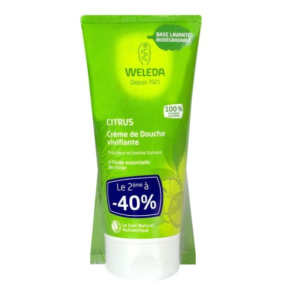 Crème de douche vivifiante au Citrus 2x200ml