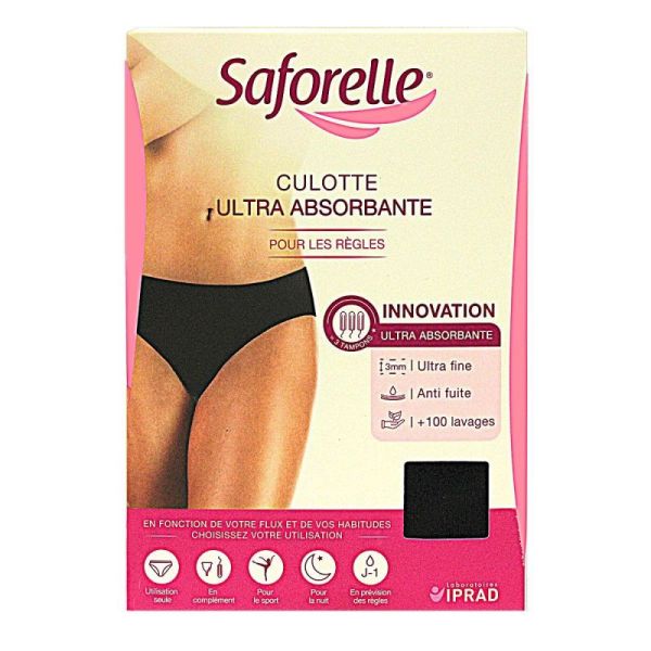 Saforelle Culotte Absorb Noir