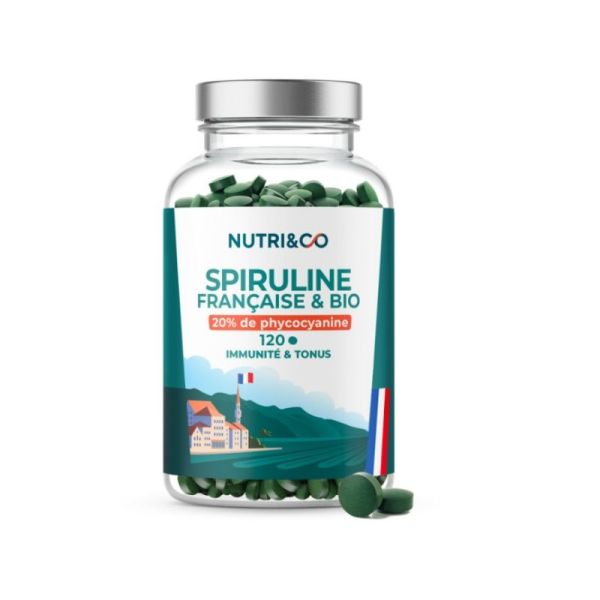 Spiruline française et Bio • 120 comprimés