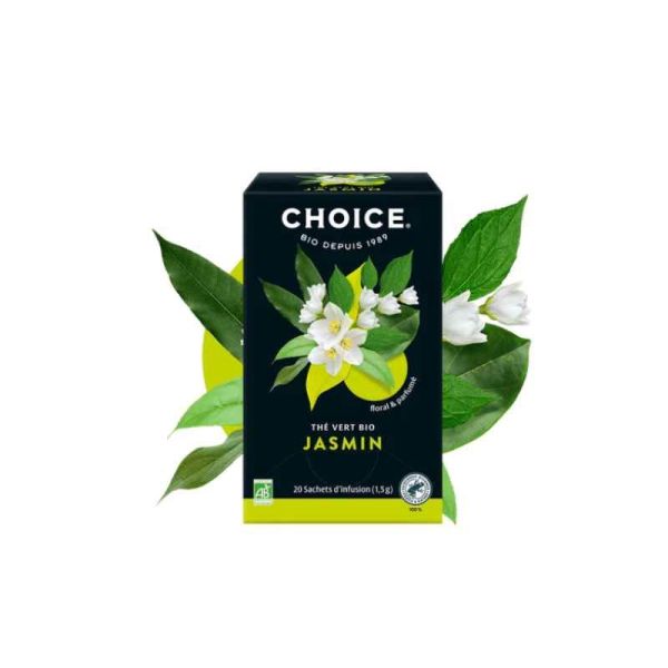 Thé vert Bio • Jasmin • 20 sachets