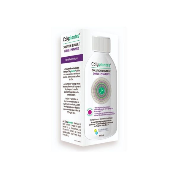 Calyplantes • Solution buvable • Maux de Gorge - Pharynx • 140 ml