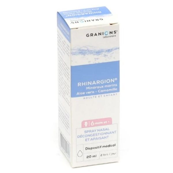 Rhinargion Spray Nasal Décongestionnant et Apaisant - 20 ml