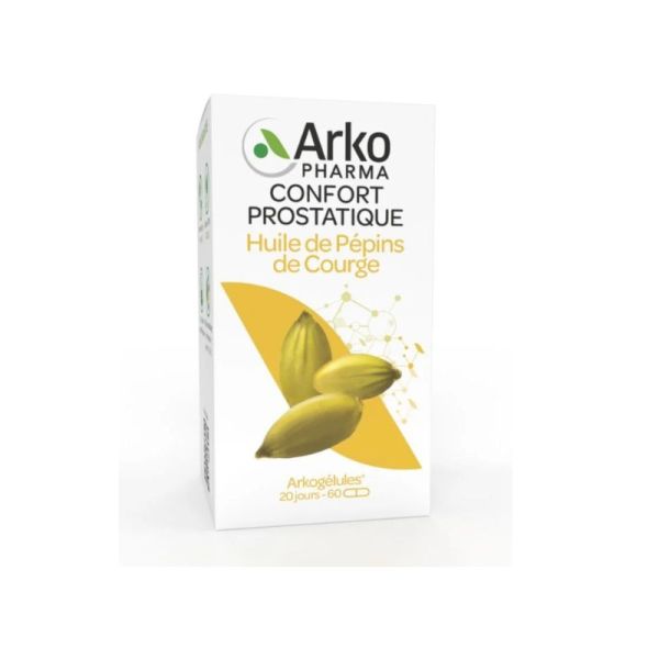 Confort prostatique • Huile Pepin de Courges Courge • 180 Capsules